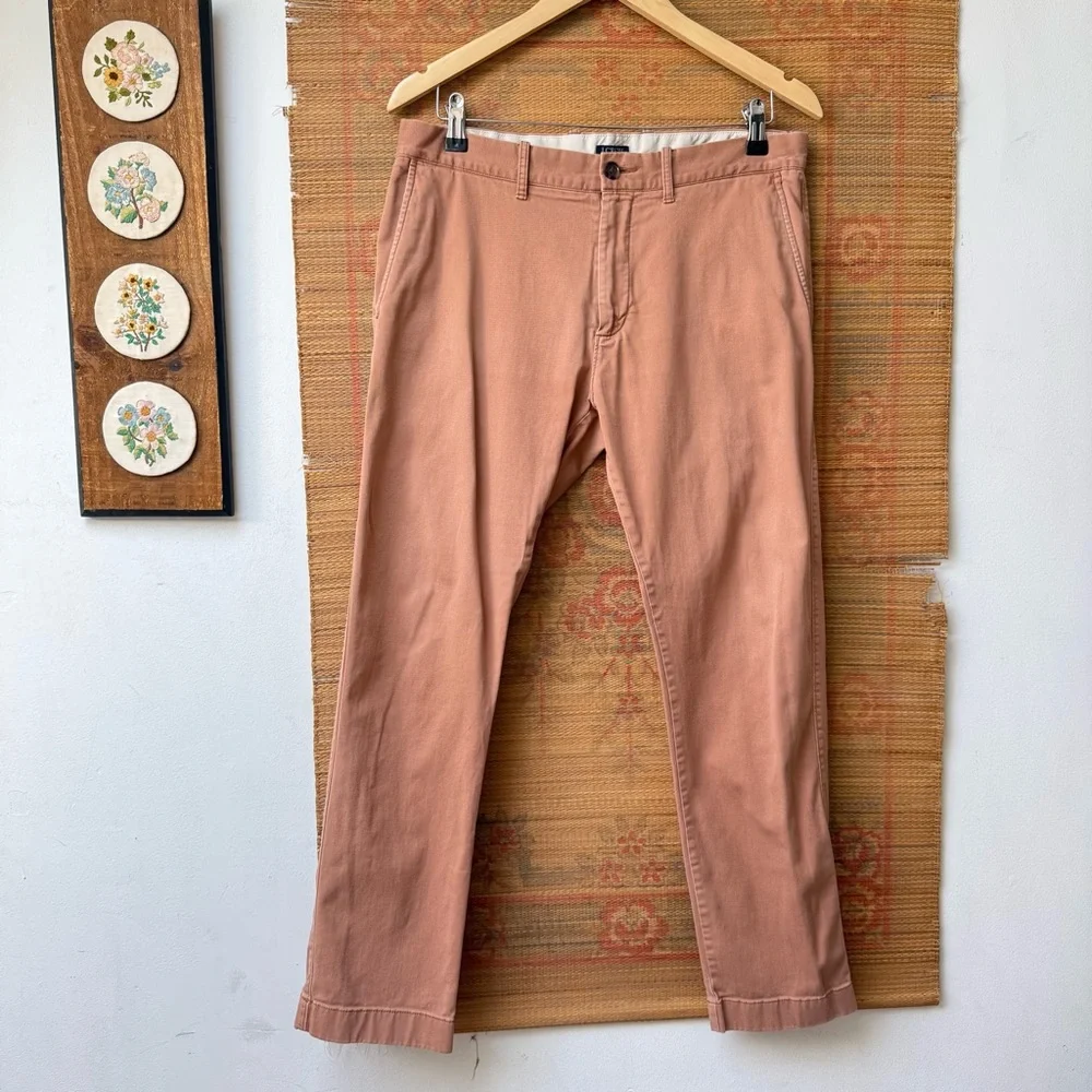 J. Crew Men's Slim Chinos in Clay